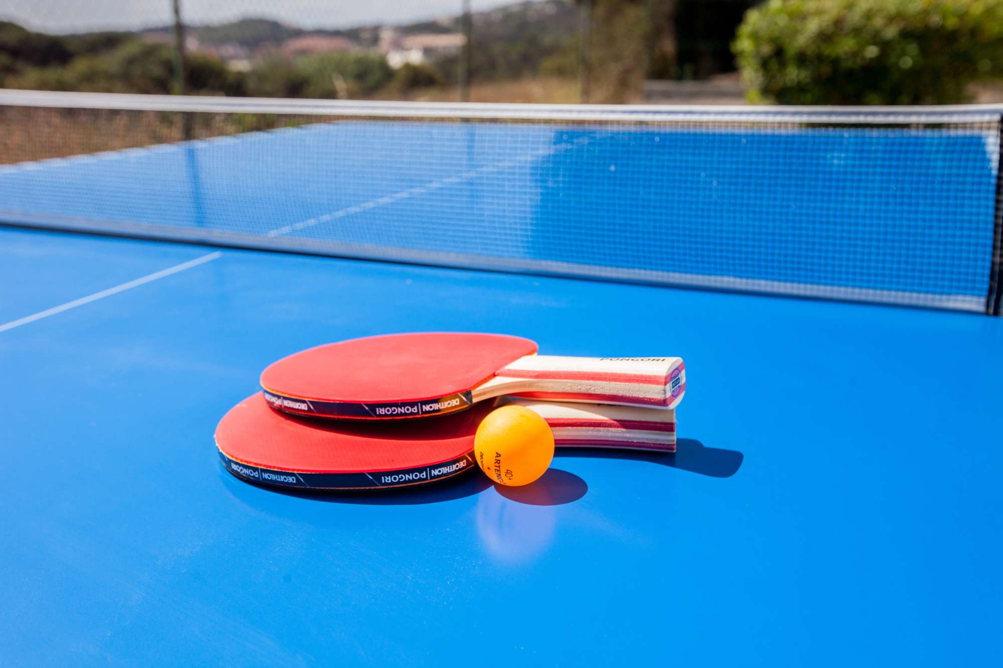 Pour le jeu et le plaisir : défiez vos compagnons de voyage à une partie de ping-pong !