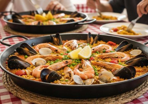 Paella im Restaurant
