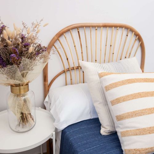 Experience restful nights in this charming bedroom