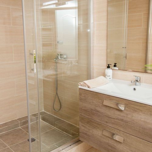 Enjoy a refreshing shower after a long day at the beach